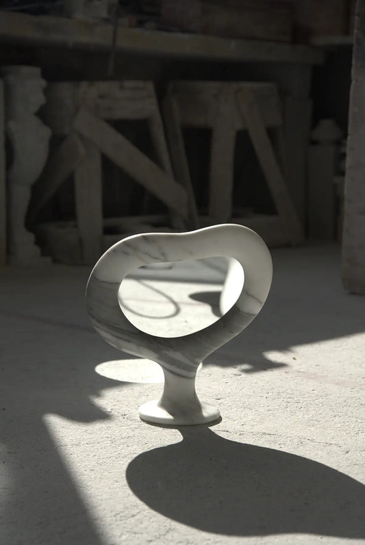 marble chunky mirror