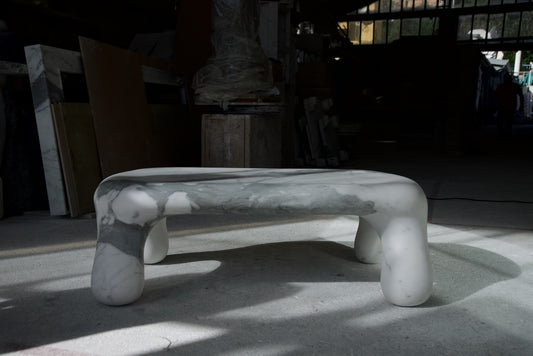 marble chunky coffee table