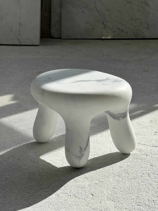 marble chunky stool