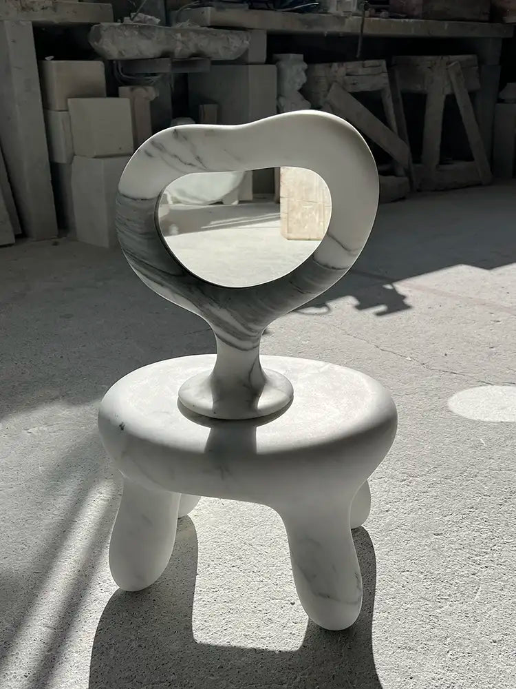 marble chunky mirror