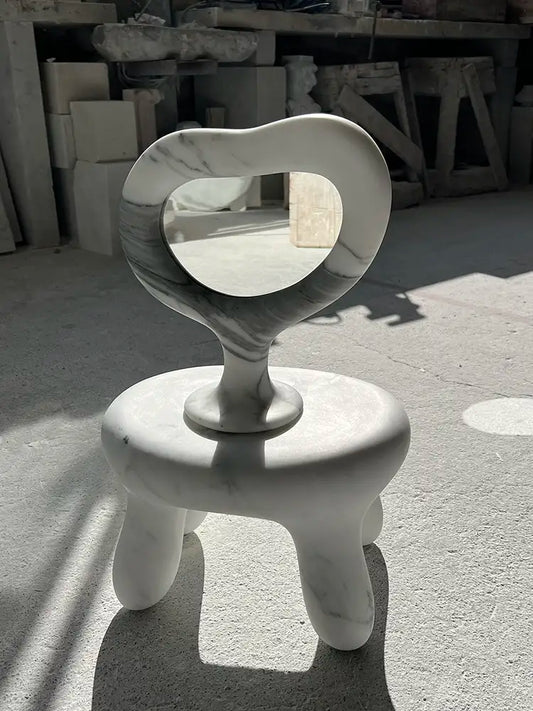 marble chunky mirror